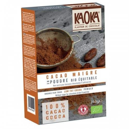Cacao Maigre en poudre non sucré 250gr